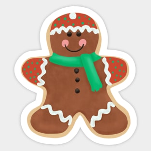 Gingerbread Man Sticker